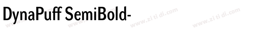 DynaPuff SemiBold字体转换